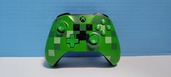 Microsoft Xbox One Minecraft Creeper Wireless Controller Tested & Working OEM