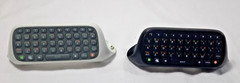 (2)Authentic Microsoft Xbox 360 Chatpad Keyboard Works! 1 White 1 Black