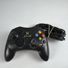 Official Microsoft Xbox Controller S Black Wired Original OEM Tested X08-69873