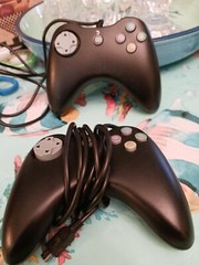 2 Game Controllers Black
