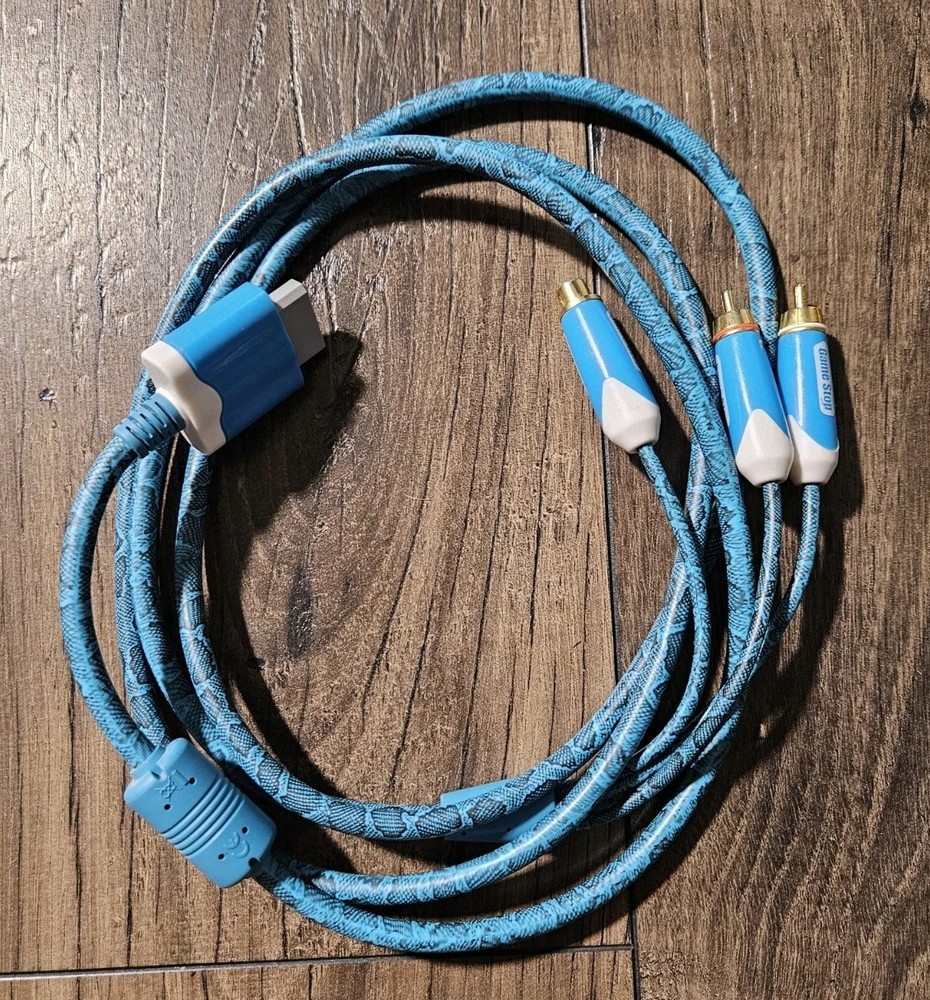 For Nintendo Wii & Wii U Component A/V (AV) Cables (Snake Skin) RCA Audio Video