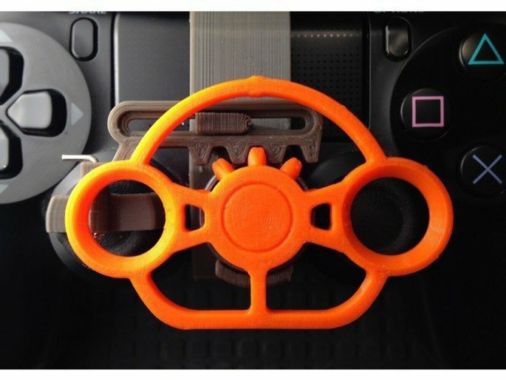 PS4 Controller Mini Steering Wheel – 3D Printed – Playstation 4 – PS4 Pro Active