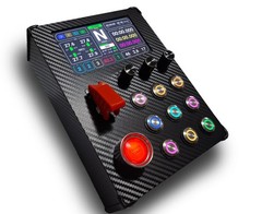 Simracing Buttonbox Display Dashboard 5″ RGB Metal Buttons Light Lever Start ENG