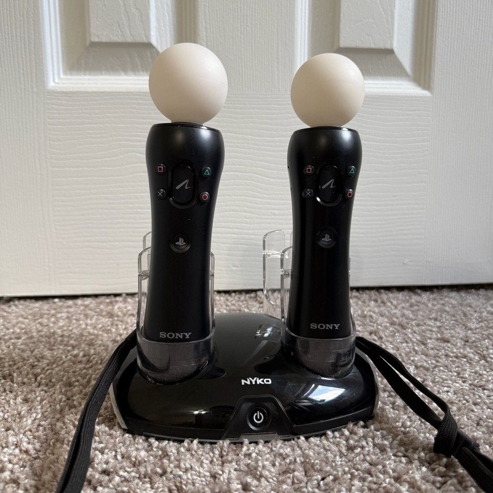 Sony PlayStation Move Motion Controller SetNyko Charge Station No Cable PS3 PS4