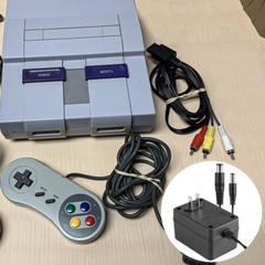 AC Power Supply + Audio Video RCA AV Cable Adapter Cord For Super Nintendo SNES
