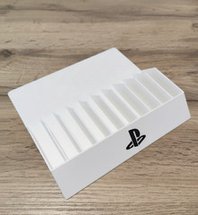 PlayStation Game Case Holder Rack Standard Compact Holds 10 PS1 PS2 PS3 PS4