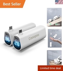 Dual 5000mAh Battery Pack with LCD Display for Meta Quest 3S – Lightweight 2Pack