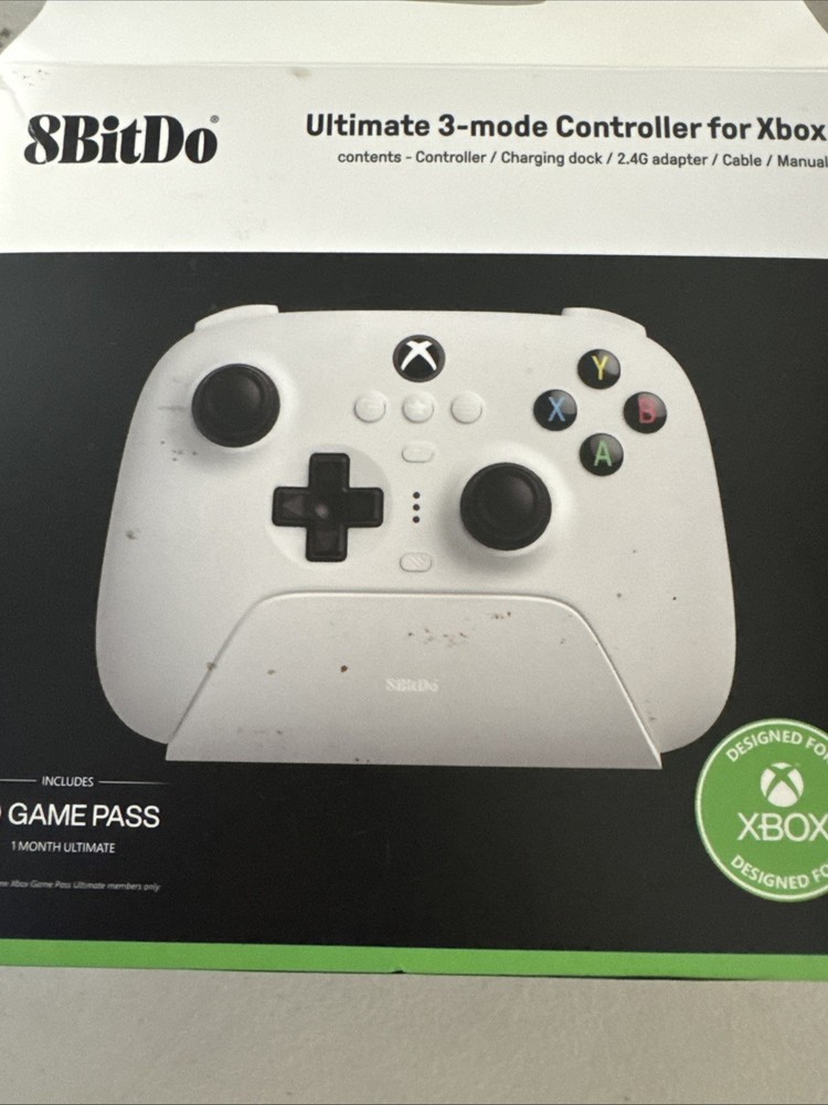 8BitDo Ultimate Bluetooth Controller for Nintendo Switch – White (with Charging