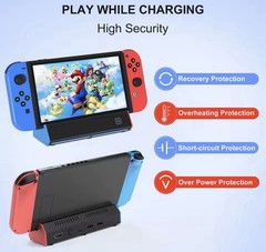 Nintendo Switch OLED Dock Station 4K HDMI USB-C Charging Hub TV Adapter