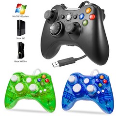 Wired Controller for Microsoft Xbox 360 Slim & Windows 7 8 10 PC Game Joystick
