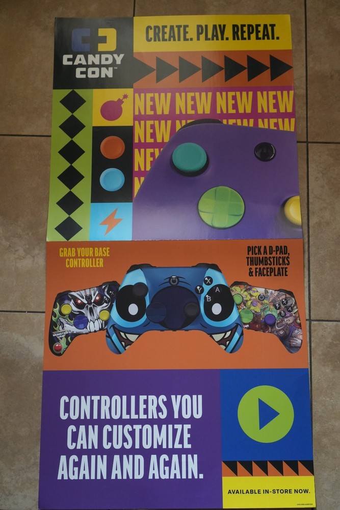 CANDY CON Wireless Controller Poster 48×24
