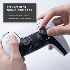 8 Pack Thumb Grips Cap Replacement Compatible with PS5/PS4 Controller Edge