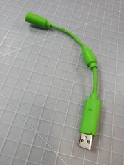 Xbox Original Controller Mountain Dew Green Breakaway Adapter OEM
