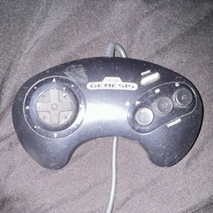 SEGA Genesis Wired Controller Black MK-1653 for Sega Genesis Console original