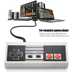 2Pack Classic Wired USB Controllers Gamepad for NES Gaming Windows PC Mac Linux