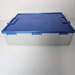 Skylanders Storage Box Case Stackable Activision Collectible Blue Tote Toy Bin