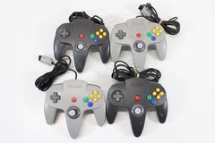 Lot of 4 Official Nintendo 64 N64 Controllers OEM Loose Stick Untested AS-IS 207