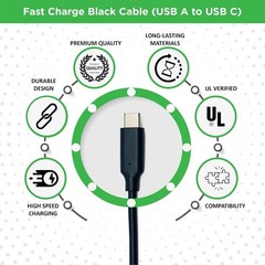 Optimized Cable Package Compatible with Xbox 2 meters, Gold,Black