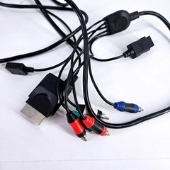 Universal Multi Console Component AV Cable for PS2 PS3 Xbox 360 Wii Black