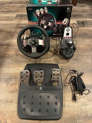 Logitech G27 Racing Wheel Controller, with Pedals, and Gear Shifter