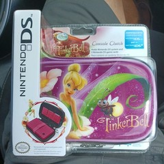 Nintendo DS Tinkerbell Fairy Zipper Pouch Clutch Disney Console Case