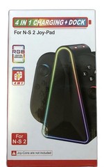4-in-1 RGB Charging Dock for Nintendo Switch 2 Joy-Con USB-C Charger Stand