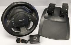 Microsoft Sidewinder Force Feedback Wheel & Pedals PC Gaming Vintage ~NOT USB~