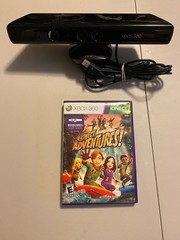 Microsoft Xbox 360 Kinect Sensor Bar Model 1414 with ‘Kinect Adventures’ game!