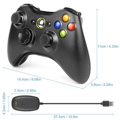Wireless Controller For Microsoft Xbox 360/ 360Slim/ 360E for Windows 11/10/8/7