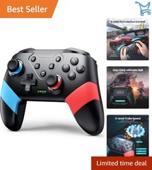 Wireless Switch Controller Gamepad Bluetooth Vibration Turbo for Switch PC