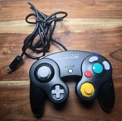 Black Gamecube Controller OEM Nintendo DOL-003 Wired Tested Authentic