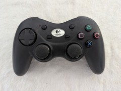 Black Logitech Cordless Precision Controller for PlayStation 2 PS2 – No Receiver