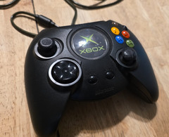 Original Xbox Controller OEM Working – Cracked Shell From Drop – All Buttons Wor