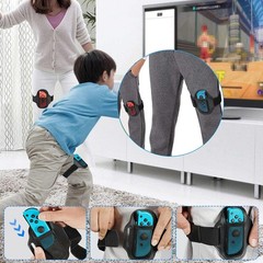 1 Pair Velvet+PU+EVA Leg Strap For Nintendo Switch OLED Joy-Con Sport Strap Ring