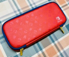 Mario Red & Blue Edition Nintendo Switch Slim Game Travel Carrying Case Clean