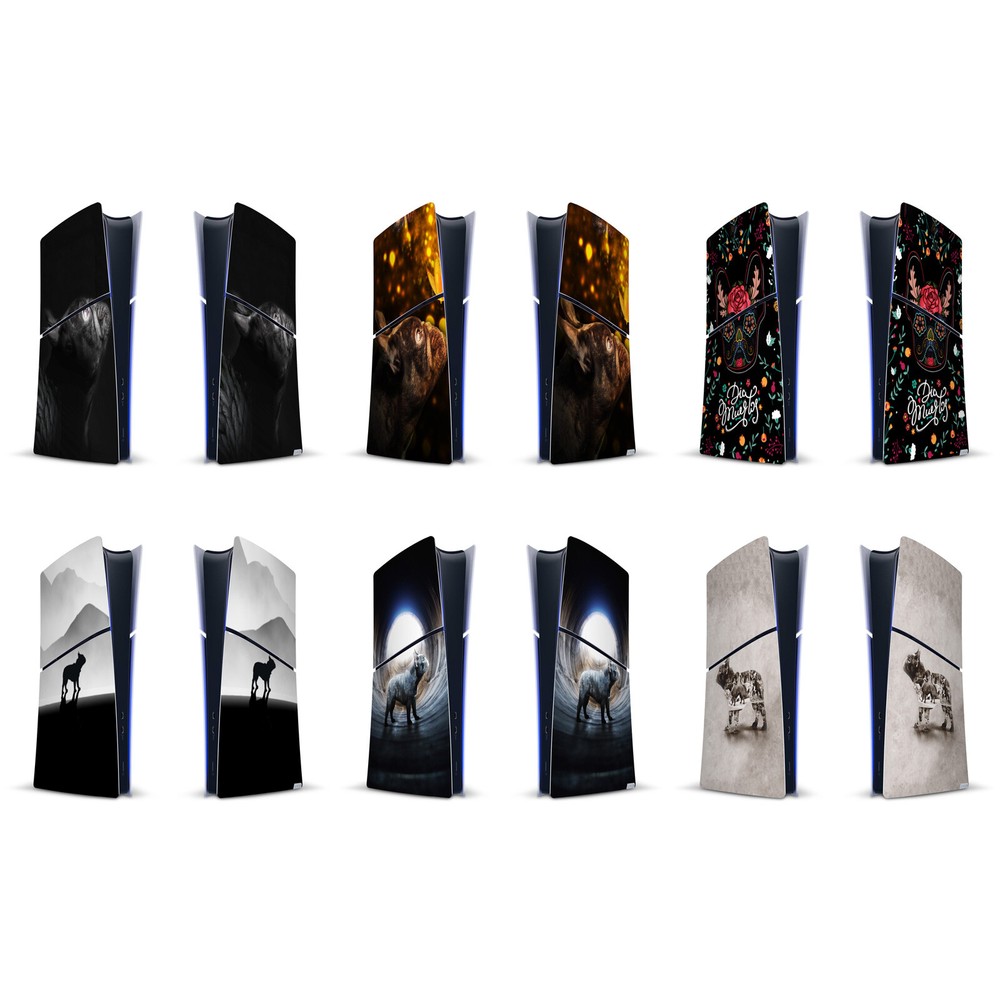 KLAUDIA SENATOR FRENCH BULLDOG VINYL SKIN FOR PS5 SLIM DIGITAL EDITION CONSOLE