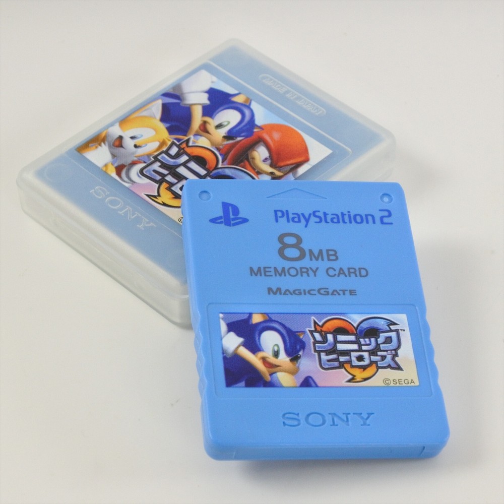 PS2 Memory Card 8MB Premium Series SONIC HEROES SCPH-10020 Playstation 2 2305