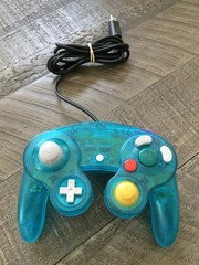 Clear Teal GameCube Controller Brand New Non OEM 3rd Party GC/Wii wired remote