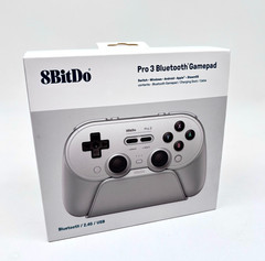 8BitDo Pro 3 Bluetooth Multiplatform Gamepad With Charging Dock – Gray