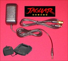 9V AC Adapter + 6Ft AV Cable + GOLD RF TV Adapter for Atari Jaguar System NEW