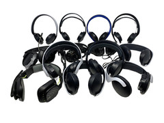 Lot of 13: Assorted Wired Gaming Headsets – Untested – AS/IS