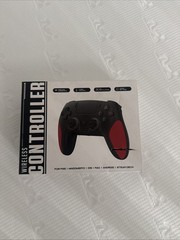 Wireless RGB Controler For PS5, PC, Steam Deck. Black And Red Tested Working