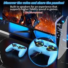 Customizable RGB Wireless PS5 Controller – Turbo, Motion Control, 1000mAh