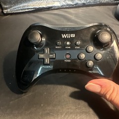 Nintendo Wii U Black Pro Controller – WUP-005 Tested And Working