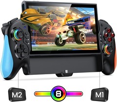 Switch 2 Controller, Handheld Controller + Ergonomic Grip | Hall Effect Joystick