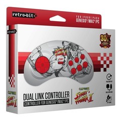 Retro-Bit USB Dual Link Controller – Street Fighter II for Genesis, PC and Mac