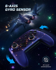 Switch Controllers for Switch/Lite/Oled/Pc Windows, RGB Star LED | Wireless Pro