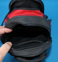 Nintendo Gameboy Advance SP Red Travel Bag Mini Backpack Carry Case EXCELLENT