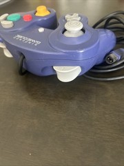Nintendo GameCube Controller OEM Purple Indigo Used Ok Condition