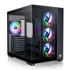 Thermaltake View 380 TG ARGB Black ATX Case; 4x120mm ARGB Fans Included; Supp…